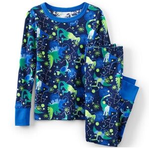 Lands’ End Boys Space Dinosaurs Shirt and Pants Pajamas